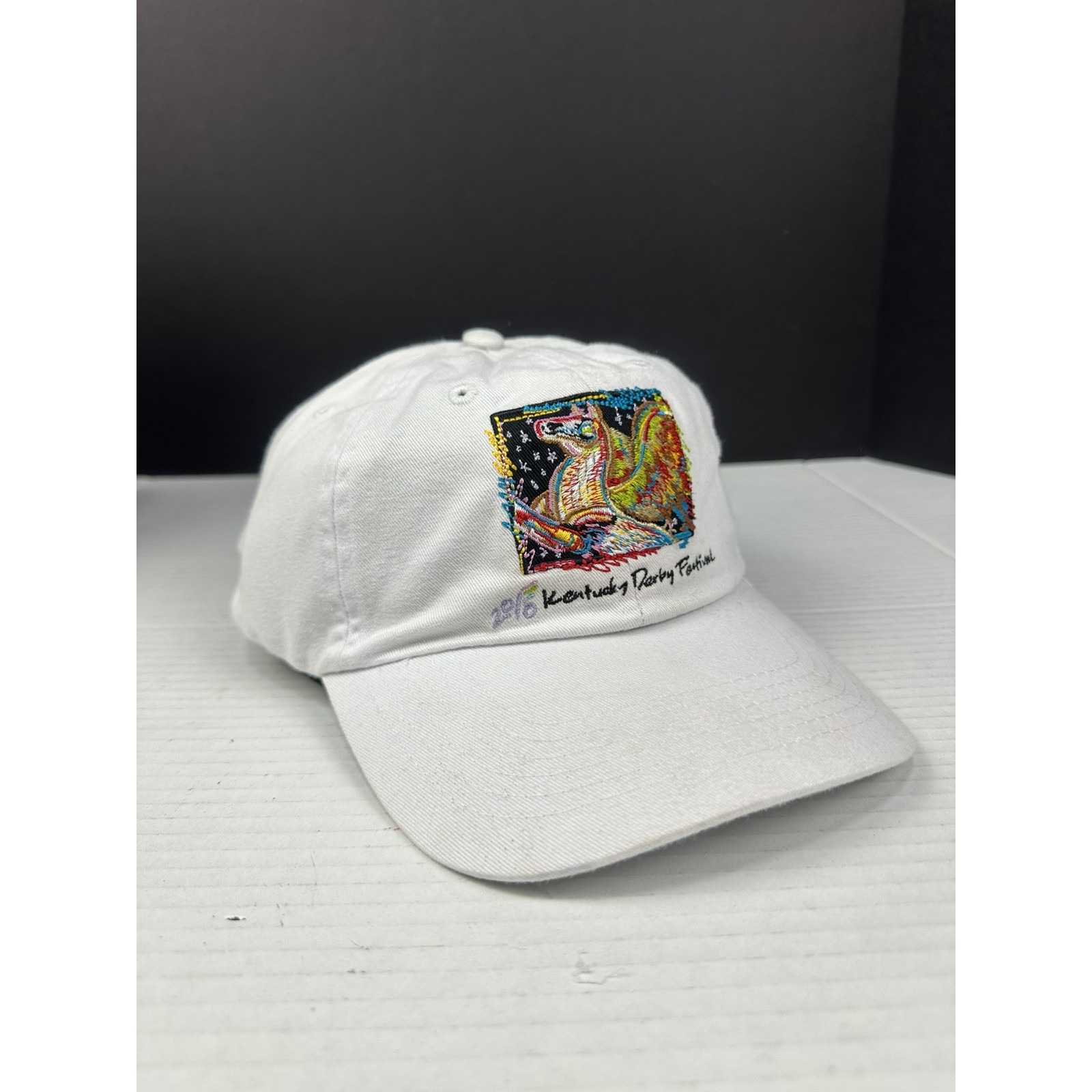 2010 Kentucky Derby Festival Hat Unisex Adjustable White Strapback CapHat